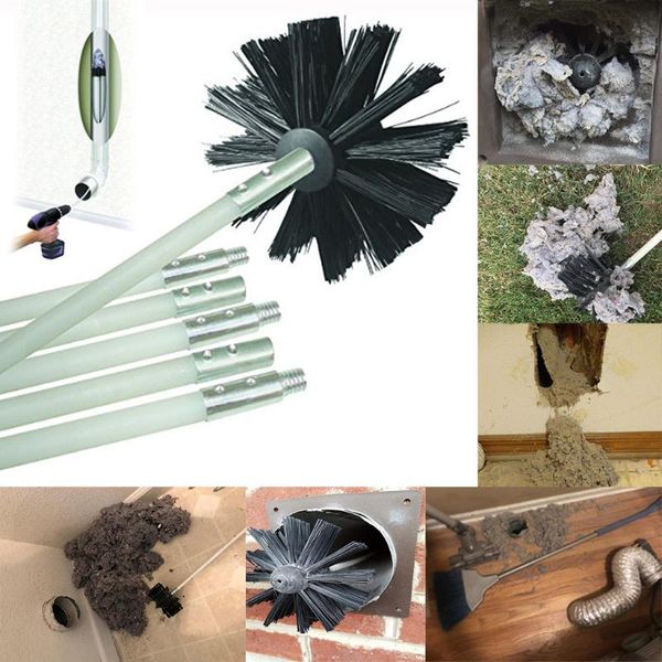 

household chimney brush boiler brush set boiler dryer cleaning dryer duct cleaning kit extends up to 12 feet synthetic