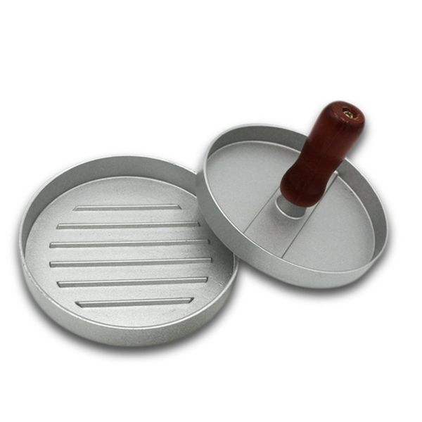 

алюминий пэтти пресс форма hamburger mold wood handle burger давления пресс burger внесении инструменты кухонные принадлежности