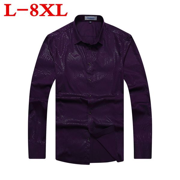 

плюс размер 10xl 8xl 6xl 5xl новое прибытие хлопка mens оксфорд вскользь рубашки весна с длинным рукавом сыпучие fit весной платье рубашка м, White;black