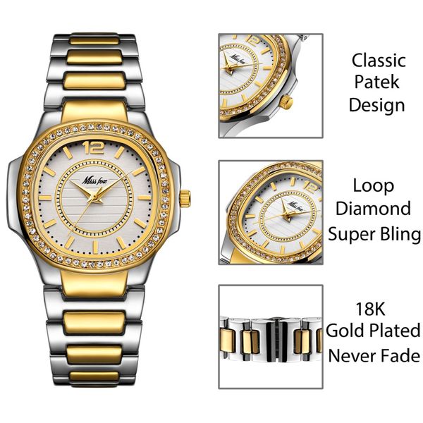 

diamond design женщины часы мода серебряный круглый циферблат из нержавеющей стали браслет кварцевые наручные часы подарки, Slivery;brown