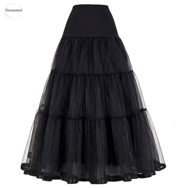

black red skirt fashion wedding for vintage long skirts crinoline underskirt ball gown empire voile tulle petticoat