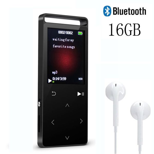 

mp4 player with bluetooth 4.0, 16gb lossless touch button mp3 music player with fm radio voice record-support 64gb micro sd card