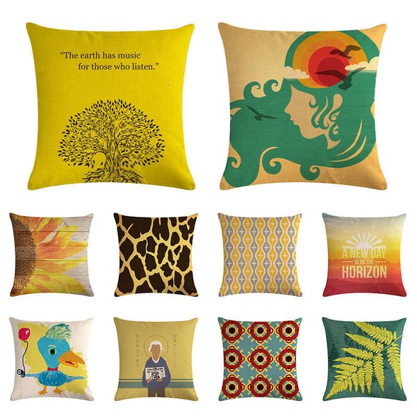 

геометрическая новое прибытие cushions обложка желтые птицы торт cluten free наволочка медитация удобная подушка редондо zy1374
