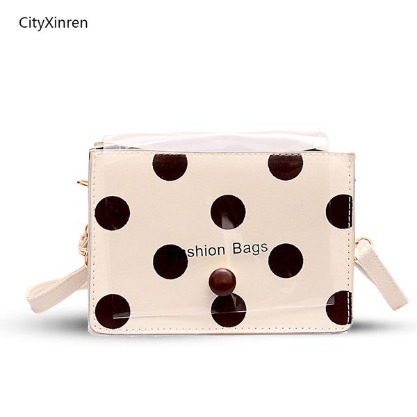 

wave point small bag female 2020 korean version of the new wild messenger bag female fashion transparent crystal shoulder