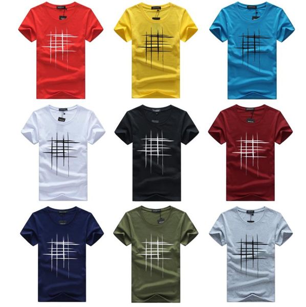 

fashion tshirts for mens summer new arrival short sleeve t-shirts striped print breathable tees youth casual clothing plus size, White;black