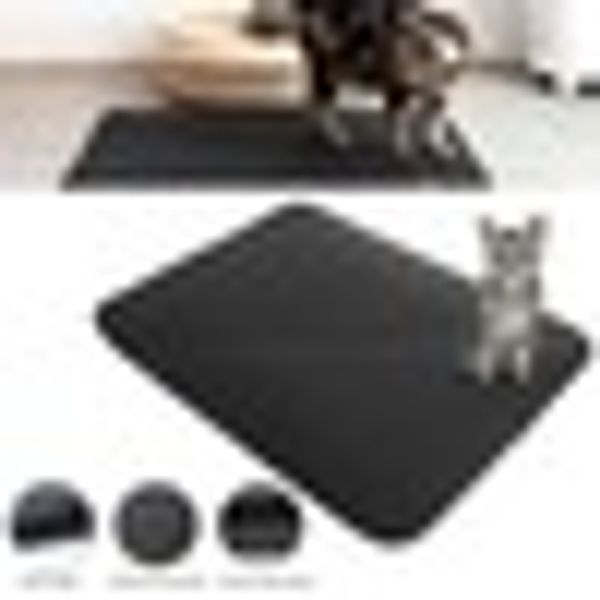 

folding eva double-layer cats litter trapper mats with waterproof bottom layer durable pets pad smooth surface breathable hole