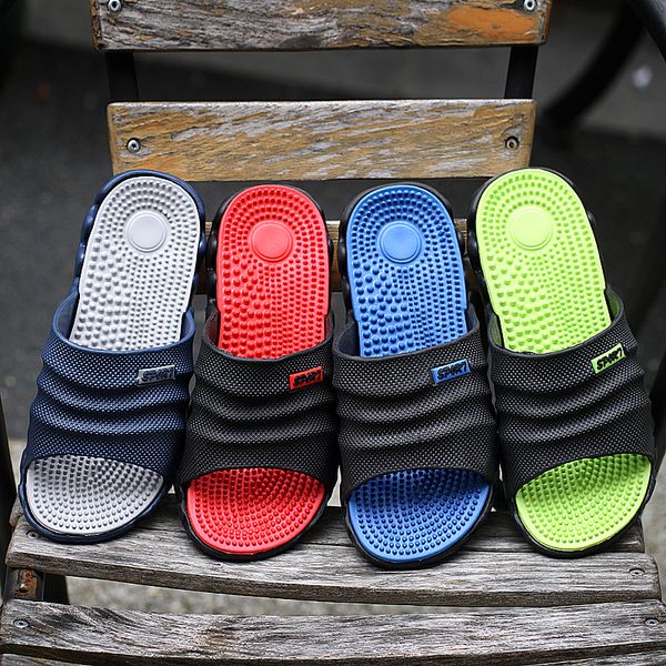 

classic slip on garden shoes men quick drying summer beach slipper hollow flip flop outdoor sandals ombre gardening shoes