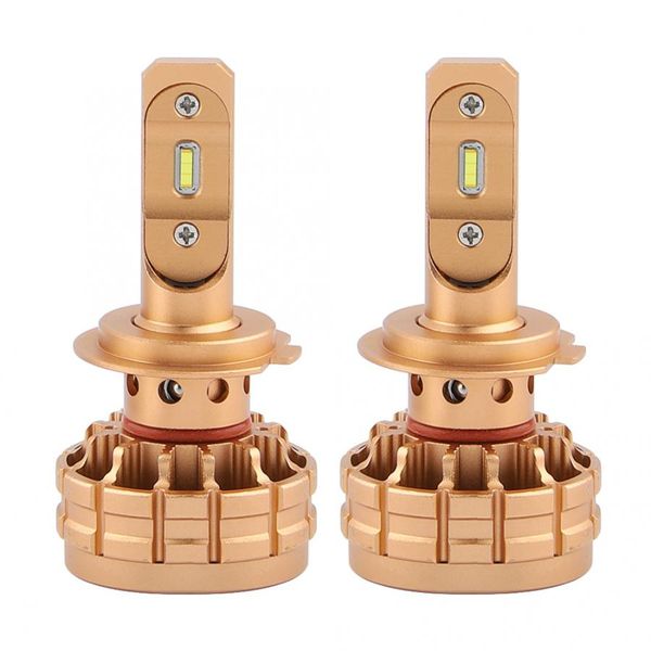 

2pcs 6000k 2200lm супер яркого автомобиль авто led фары комплект фары лампа для h7 автомобиля стайлинг льда лампы