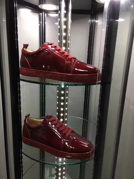 

perfect sneaker shoes мужская обувь из натуральной кожи с низким верхом и красной подошвой обувь для женщин, мужчин повседневная обувь для х, Black