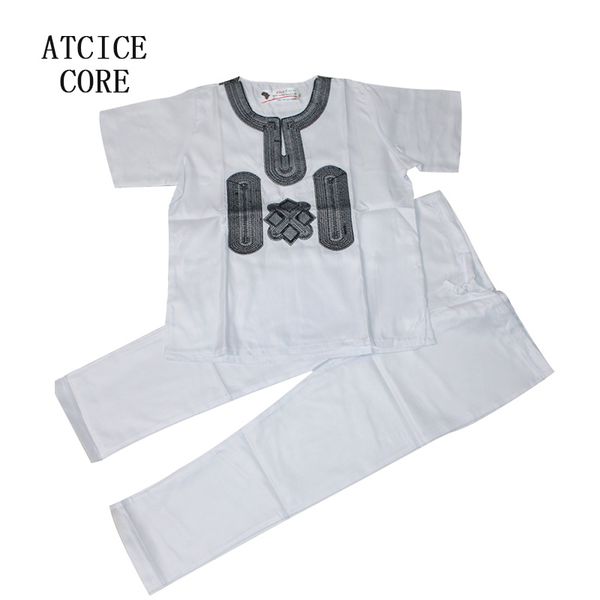 

african dresses for children soft material embroidery design for baby boy with pants, Red