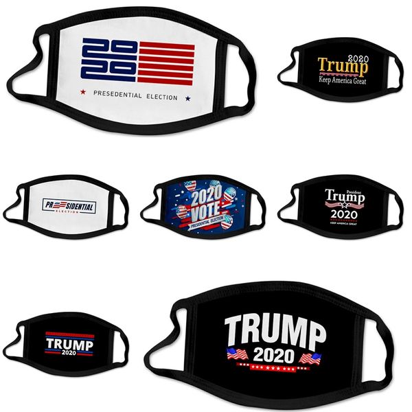 

5000 1pcs ice silk designer trump mask black washable reusable household protective mouth mask pm2.5 dustproof mouth-muffle face ma #20