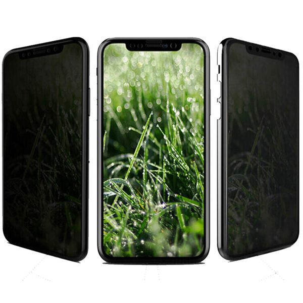 

privacy 3d curved full cover tempered glass film for iphone xs and iphone x