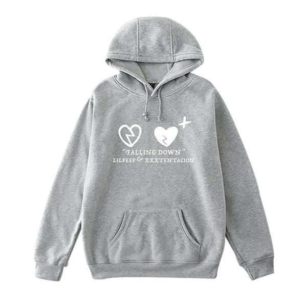 

mens fashion designer hoodies crew neck heart print xxx letter print autumn homme clothing couple casual apparel, Black