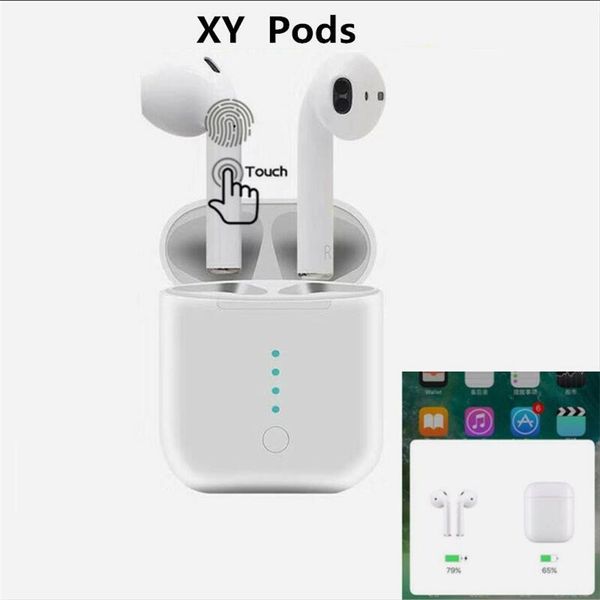 

Новые беспроводные наушники XY Pods 1: 1, двойные беспроводные Bluetooth-гарнитуры, наушники Сенсорные наушники с микрофоном для всех телефонов pk i12 airpods