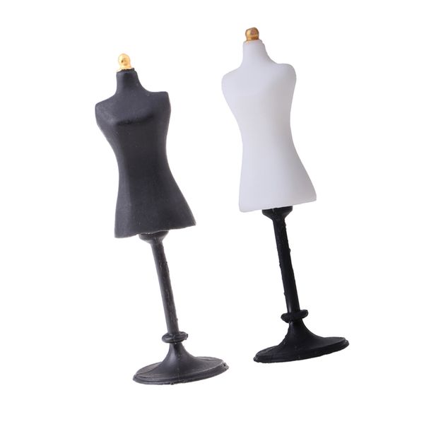 

dollhouse mannequin model stand clothes display holder for 1:12 scale accessory black white