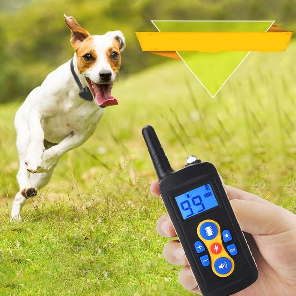 

ошейник для дрессировки собак - перезаряжаемый ошейник для собак с 3 режимами тренировки, звуковой сигнал, вибрация и удар, 100% водонепрони