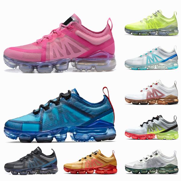 

wholesale vapors 2019 womens running shoes mens trainers sneakers white university gold wolf grey laser black blue gold runners sports shoes, White;red