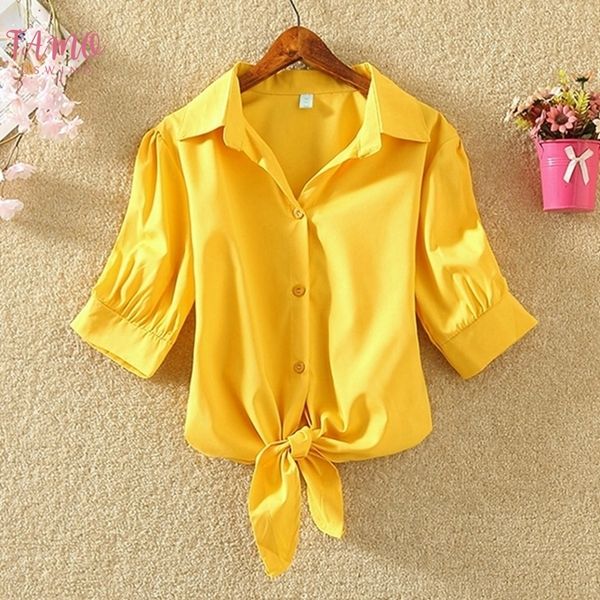 

new womens shirt 2020 summer blouse short sleeve woman white shirt femme casual loose lapel neck beach office blusas femininas