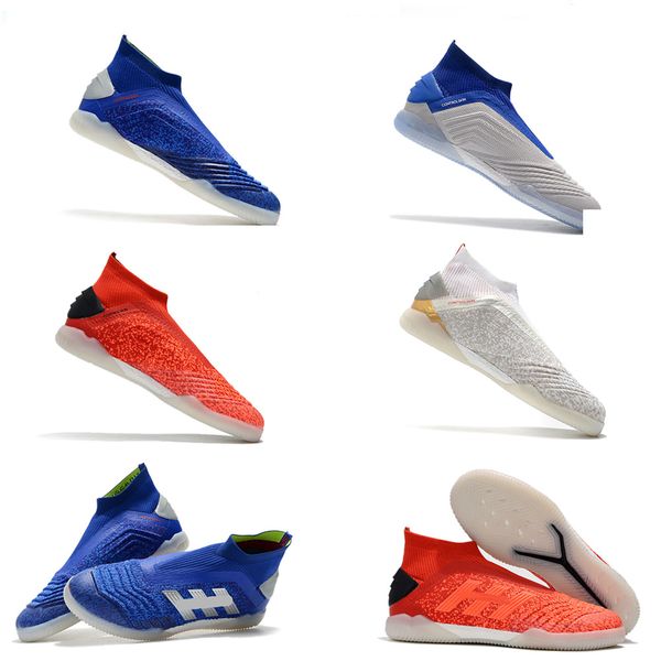 

2019 mens leather soccer shoes predator tango accelerator 18 in tf turf football boots indoor soccer cleats predator