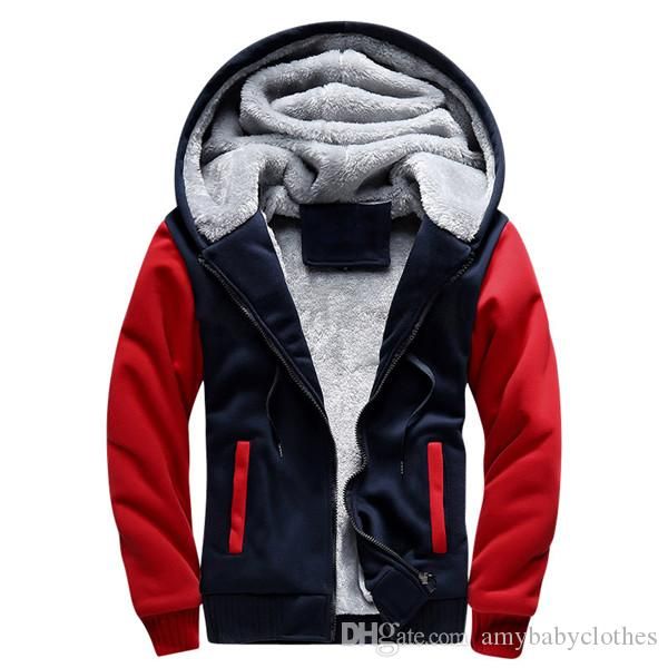 

european fashion bomber mens vintage thickening fleece jacket autumn winter designer famous brand male slim fit warm coat, Black;brown