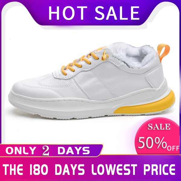 

spring new arrival men casual shoes warm plush winter sneakers fashion zapatos de hombre 1#10/03d50, Black