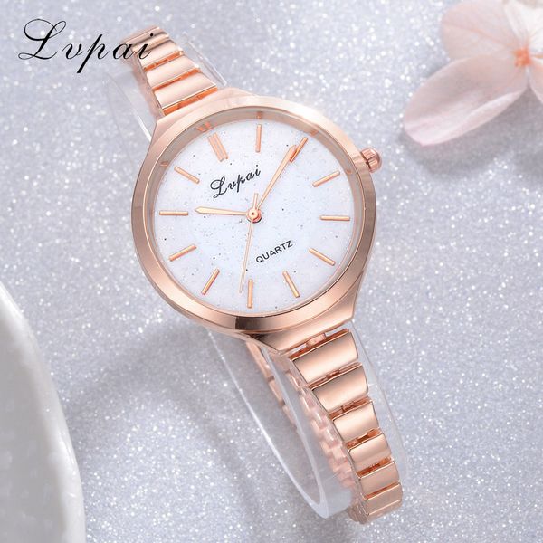 

2018 lvpai brand new women bracelet watches fashion dress quartz wristwatches simple watches for women dress wrist clock lp177, Slivery;brown