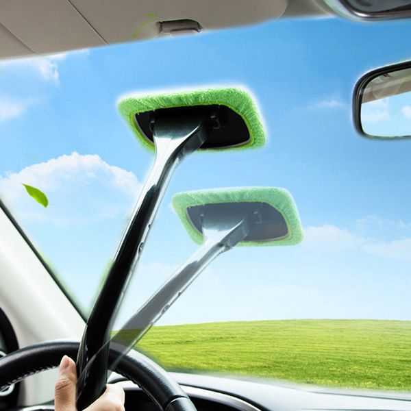 

car suv van truck windshield brush snow brush scraper mop long grip handle windshield dust removal tool