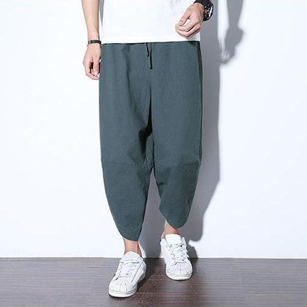 

багги брюк мужские брюки hip hop summer casual мода плюс размер фитнес сыпучие, Black