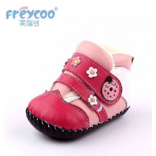 

freycoo 2018 new kids shoes winter baby toddler shoes for boys girls cowskin of 6-18 months genuine leather children