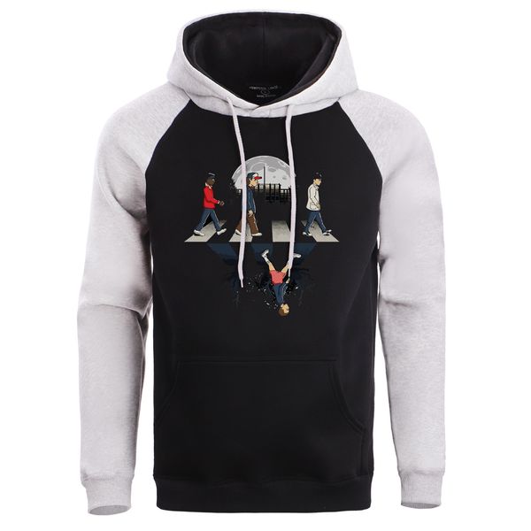 

stranger things 2019 new mens hooded autumn winter harajuku sweatshirts fashion streetwear clothes funny printed hoody, Black