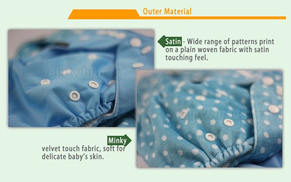 

littles&bloomz]5pcs/set standard hook-loop reusable washable nappy diaper,5 nappies/diapers and 5 microfiber inserts in one set