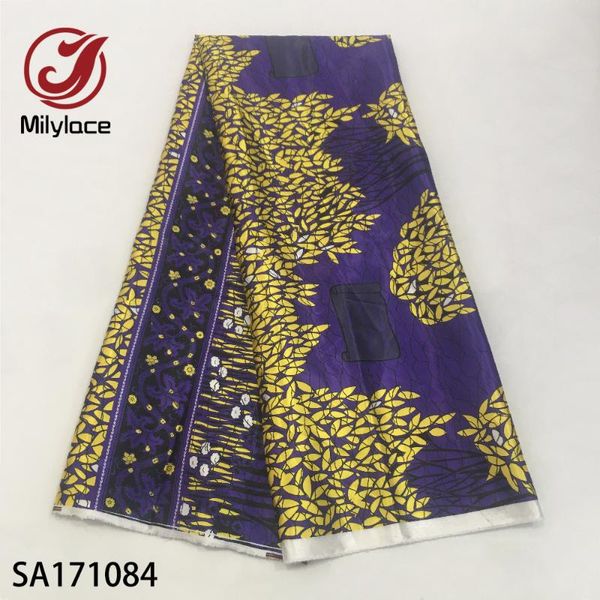 

ankara fabric african prints silk satin fabric 2020 selling digital printed wax design 5yards/piece sa171084, Pink;blue