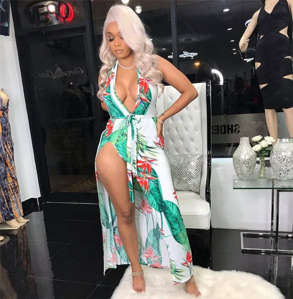 

листья с открытой спиной сексуальные платья макси для женщин холтер с высоким вырезом и пляжным платьем с летней высокой талией и длинным в, White;black