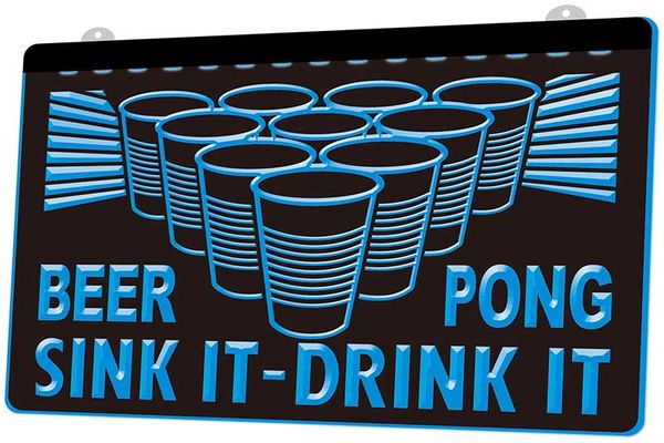

LS1092-b-Beer-Pong-Sink-It-Drink-It-Bar-Neon-Light-Sign.jpg Декор Бесплатная доставка Dropshipping Оптовая 8 цветов на выбор