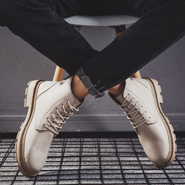 

bright new men's boots, boots, leather boots men men shoes, Black