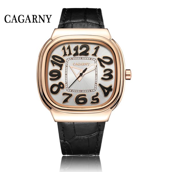 

cagarny vintage watches for women leather quartz wrist watch fashion ladies clock female rose gold montre femme 2018 drop ship, Slivery;brown