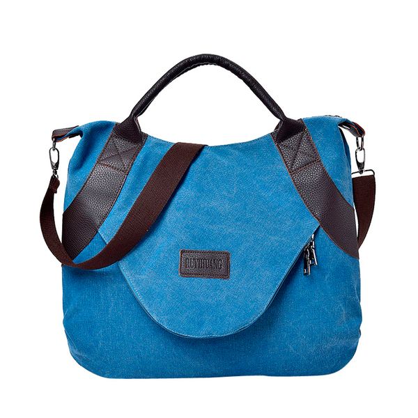 

new retro women's canvas zipper shoulder bags with corssbody bag&handbag crossbody bags for women messenger vintage leather