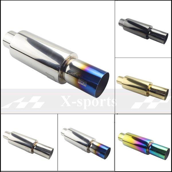 

car exhaust systems tip muffler tail pipe universal stainless steel 304 interface:51 57 63mm export:76mm motorcycle mufflers