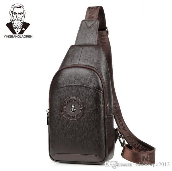 Fábrica al por mayor marca hombres bolsos negocios Cuero Moda Bolso de hombro de alta calidad de primera clase cuero de vaca en relieve para hombre cueros al aire libre leisu