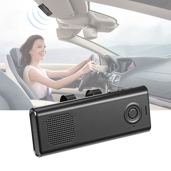 

rylybon sun visor wireless bluetooth kit car bluetooth 4.1 speakerphone car handstf card audio receiver with clip