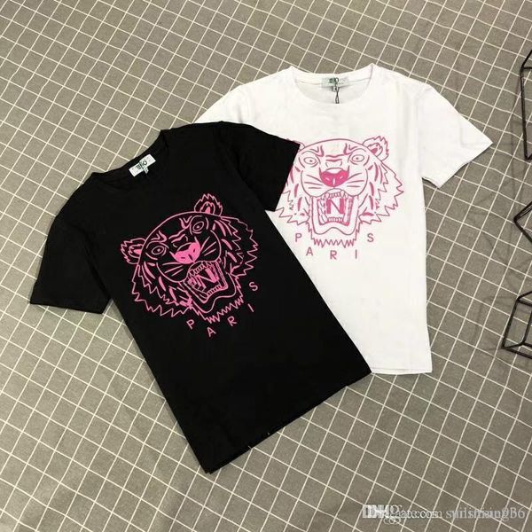 

2018 european brand tiger head cloth printing sweatshirts cotton autumn hoodies casual streetwear jogger tracksuit, White