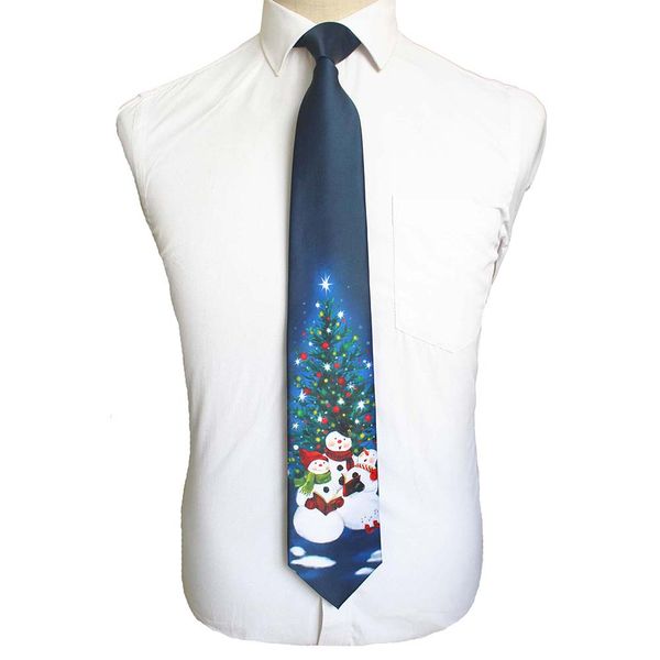 

gusleson quality silk christmas tie 9cm men's fashion print neckties helloween festival tie soft designer character necktie, Black;blue