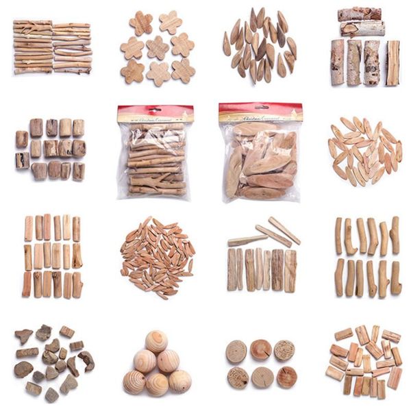 

1bag diy decorative wooden chips blocks wood slices for christmas birthday wedding party home decor ornament gifts supplies x4yd