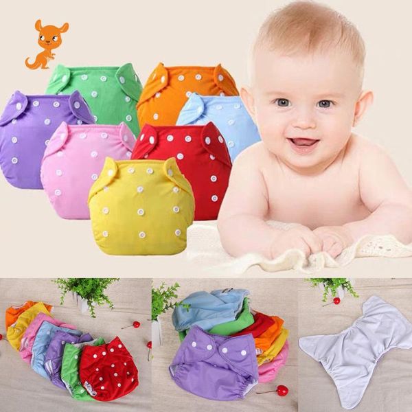 

7pcs washable eco-friendly cloth diaper cover adjustable nappy reusable cloth diapers nappy fit 3-15kg training baby pants