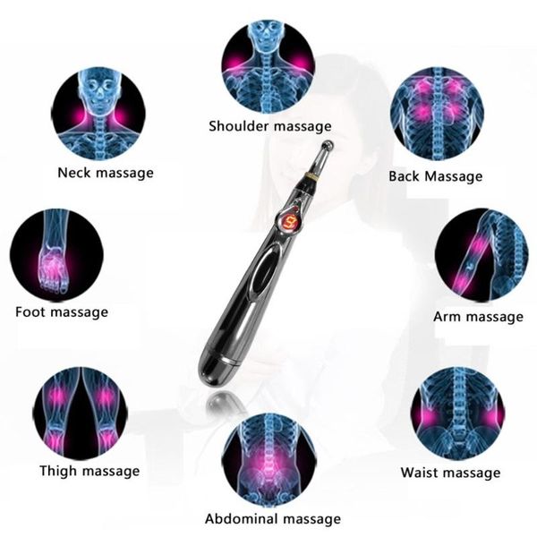 

accessories acupuncture point massage electric pen pain relief therapy electronic meridian energy body head neck leg