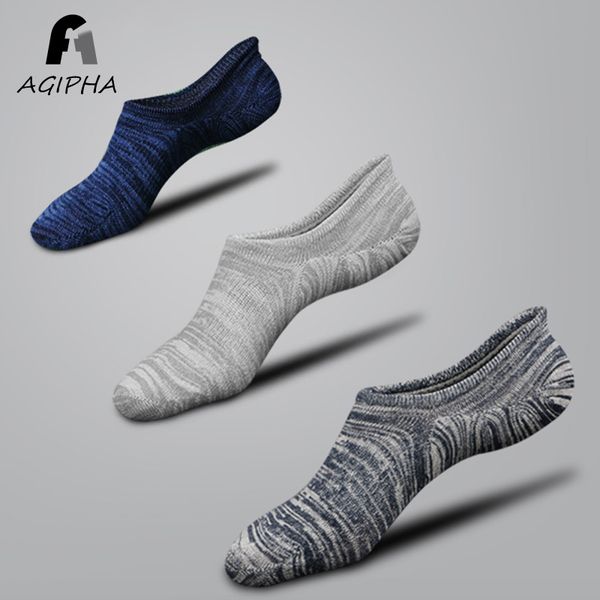 

сплошной цвет no show летние носки для женщин силиконовые противоскользящие невидимые хлопковые тонкие носки женские 6 цветов случайные носк, Black;white