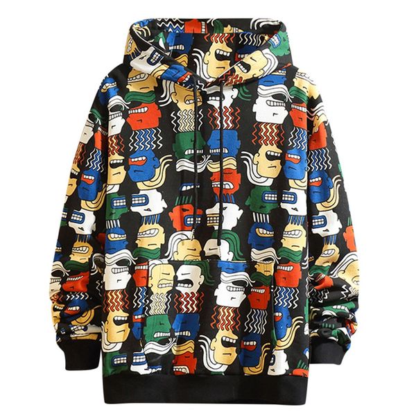 

jaycosin мужская толстовка осень зима толстовки смешные outwear пальто мужчина с длинным рукавом хлопок англия стиль блузка мужчина полиэсте, Black