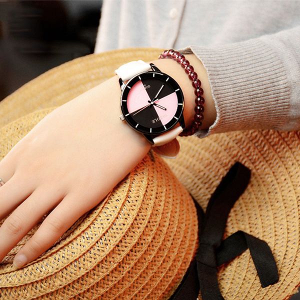 

leather casual wrist watch women fashion minimalist watch starry sky dial ladies dress 2019 woman montre femme xfcs, Slivery;brown