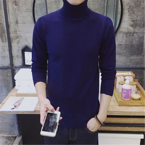 

sweater men thicken knitwear pull homme pullover men turtleneck sweater warm soft pull homme marque black white grey, White;black