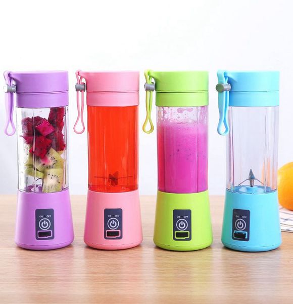 

1300ma electric juicer cup mini portable usb rechargeable juice blender and mixer 2 leaf plastic juice making cup ljjk2335